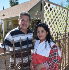 Pasadena resident Carmen Cortez, pictured with her husband, is helping promote fire safety in her neighborhood.